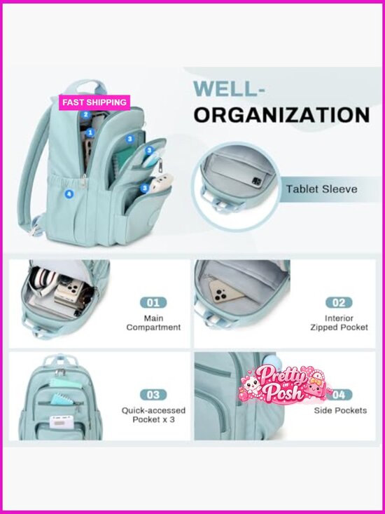Lightweight Mini Backpack Purse with Luggage Strap, Nylon, Daypack main image 5